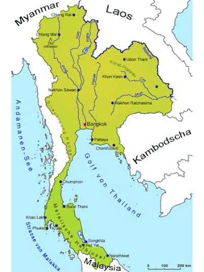 geography of thailand