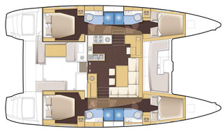 Catamaran for 8 persons