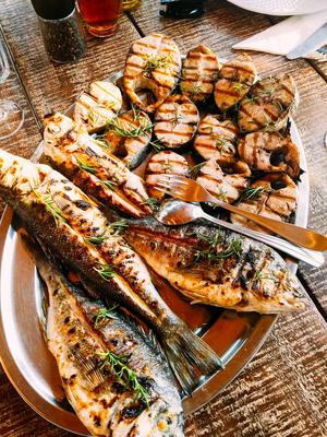 Fangfrische Fischplatte