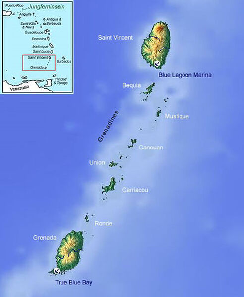 Geografie Karibik - Windward Islands