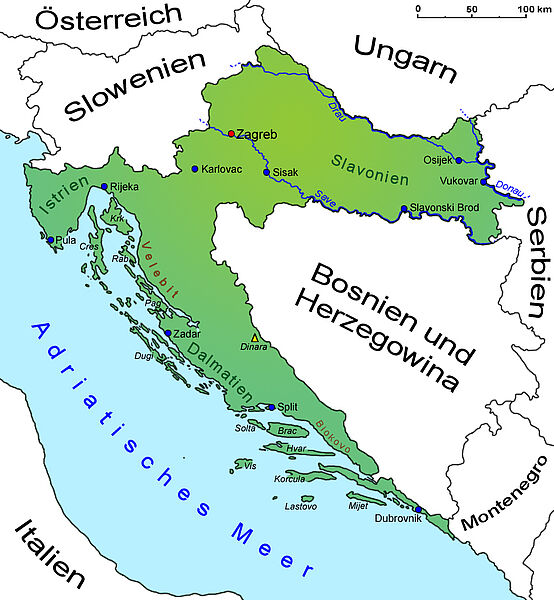 Geografie Kroatien