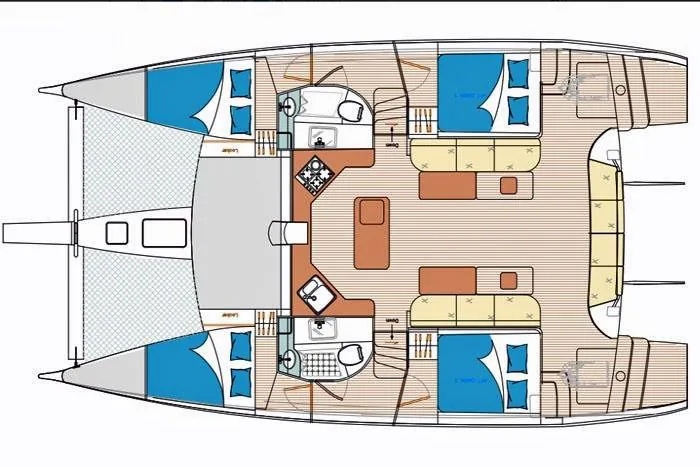 Grundriss Island Spirit 410