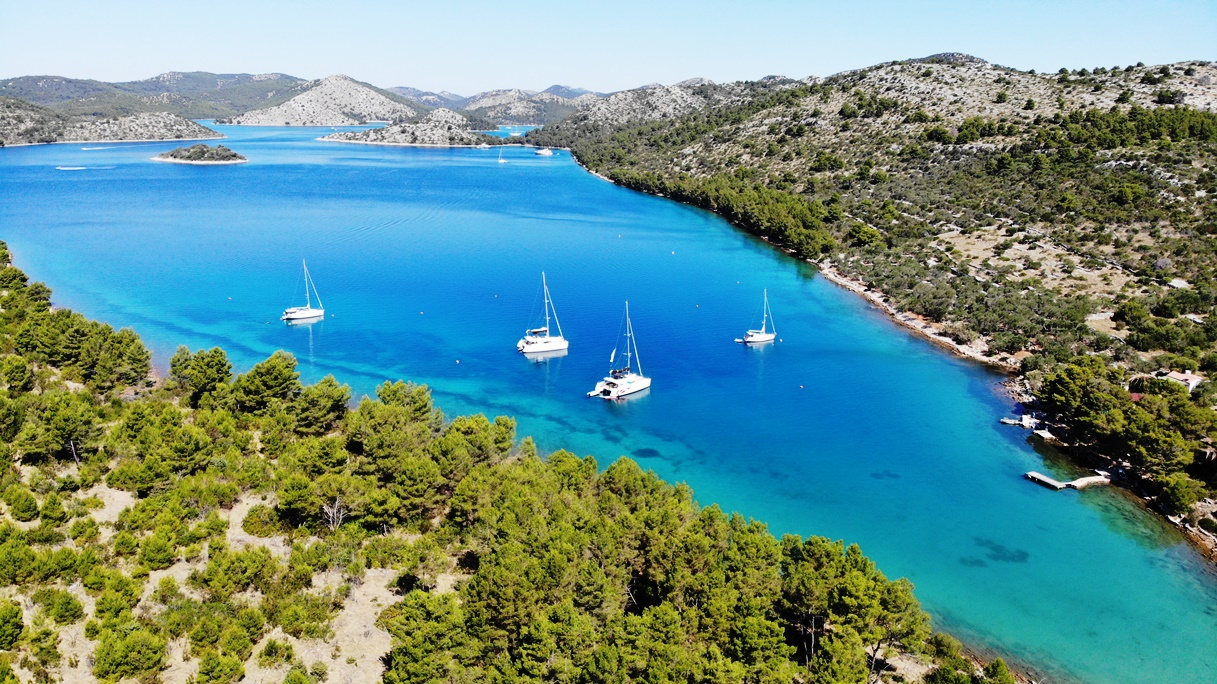 Sailing into the Kornati islands