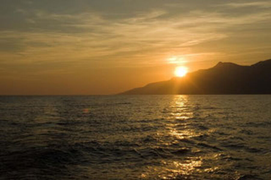 Sonnenuntergang vor Scredo