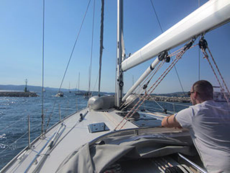 Ausfahrt der Marina