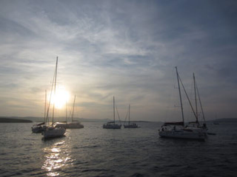 Sonnenuntergang vor Biograd