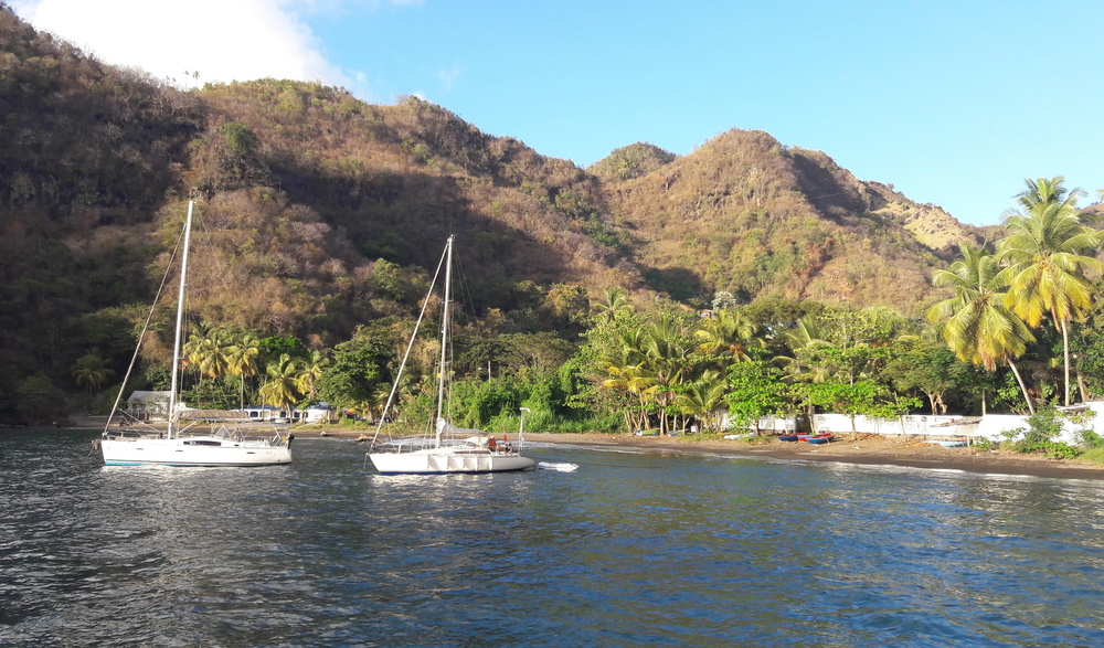 Blick auf Wallilabou Bay
