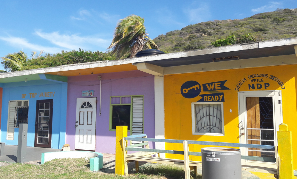 Geldwechseln auf Union Island