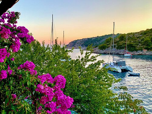 Lonely bay in Croatia